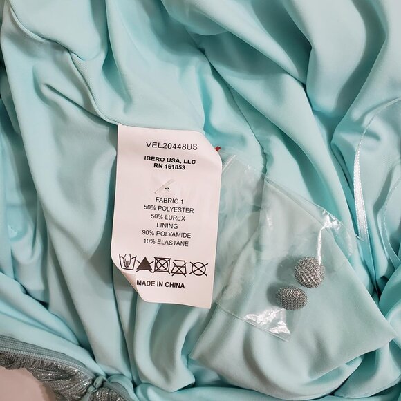 PatBO Womens Lurex Sleeveless Cutout Gown Maxi Dress Size 4 Sea Foam Sexy - Picture 16 of 16